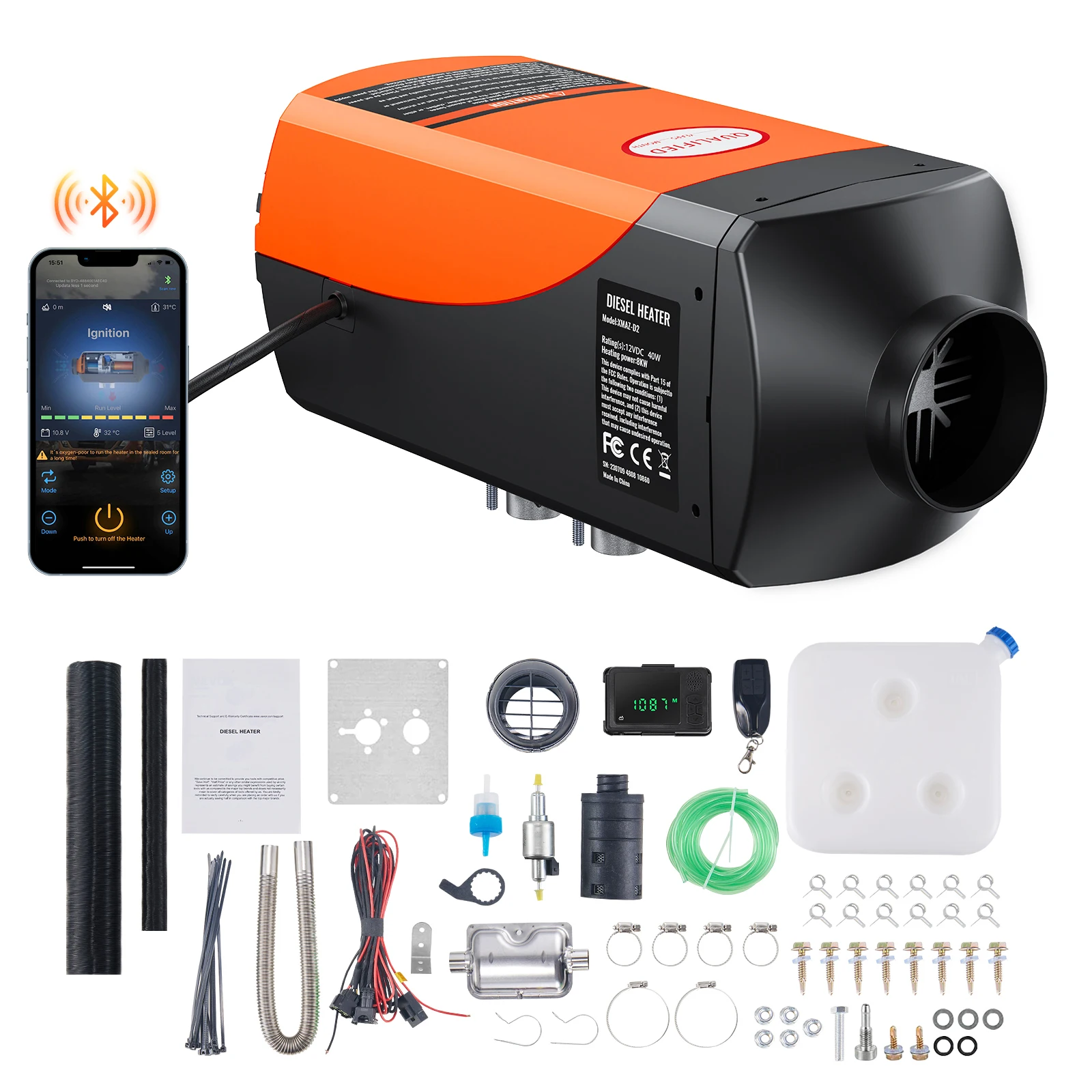 Webasto SucceBuy Bluetooth App Control Diesel Air Heater